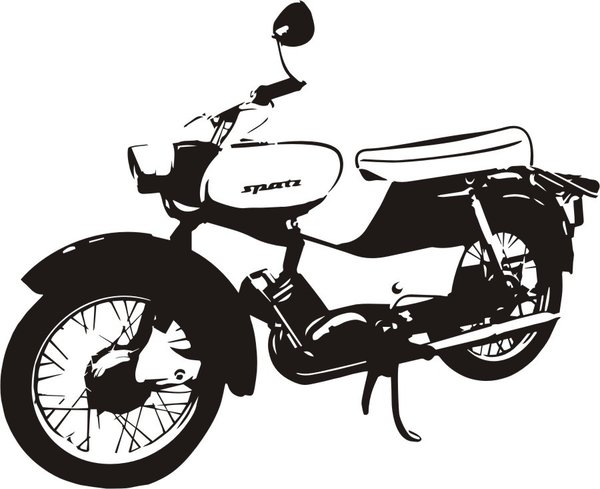 Wandtattoo - DDR Moped - Motorroller