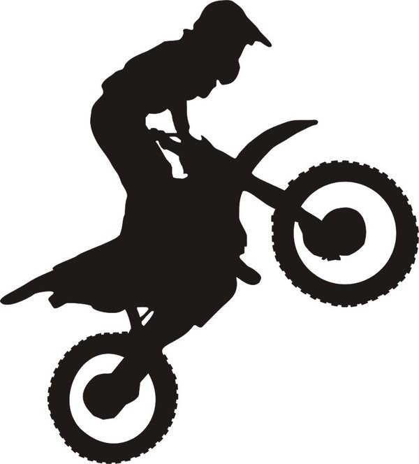Wandtattoo - MOTOCROSS - Motorrad