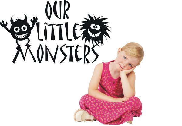 Our little Monsters - Kinder - Spaß - Wandtattoo