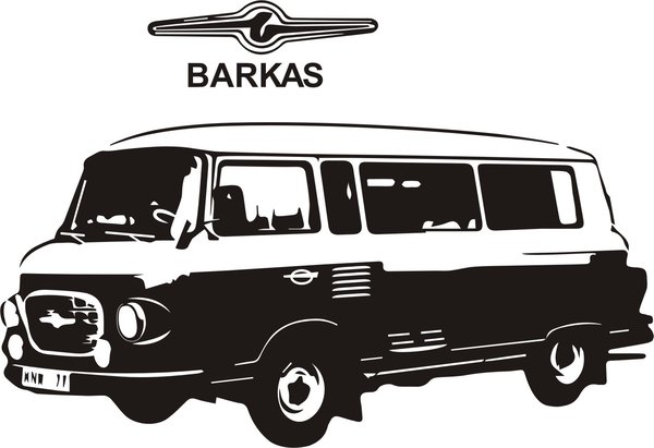 Autoaufkleber - Barkas B 1000 - DDR - Kult