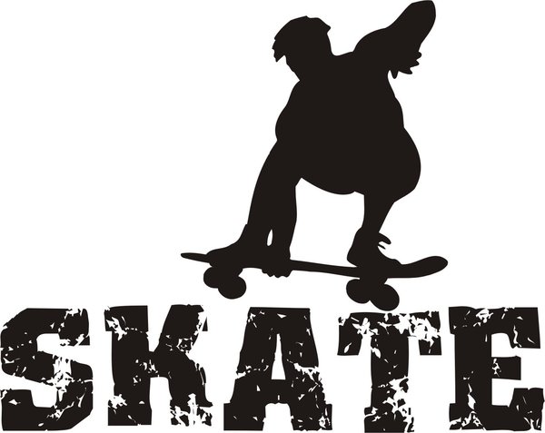 SKATE - Skaten - Skateboard - Wandtattoo
