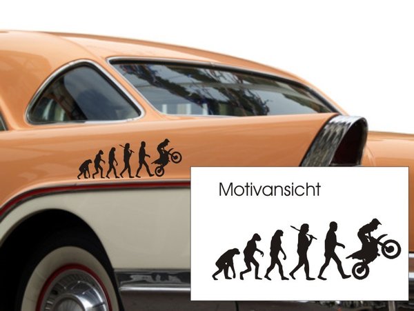 Evolution MOTOCROSS- Sport - Autoaufkleber