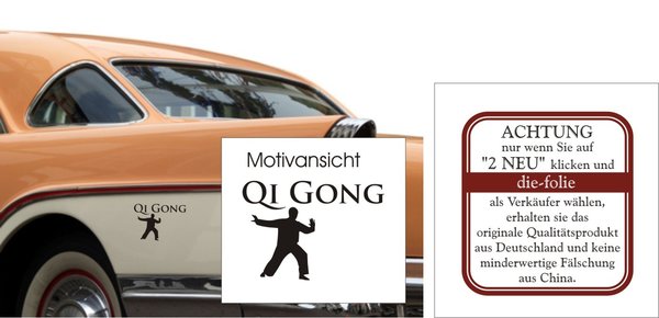 Autoaufkleber - QI GONG - Training