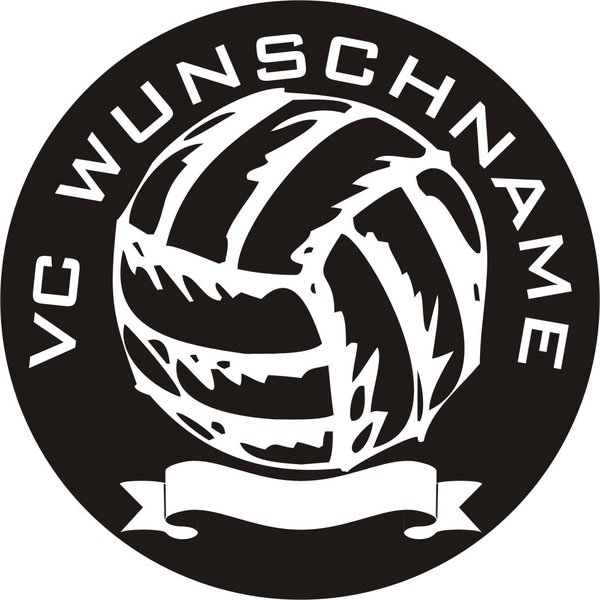 VC - Volleyball - Wunschname - Wandtattoo