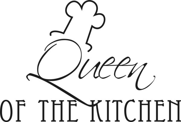 Queen of the kitchen - Küche - Aufkleber - Wandtattoo