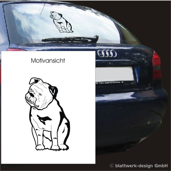 Dogge - Hund - Hundemotiv - Autoaufkleber