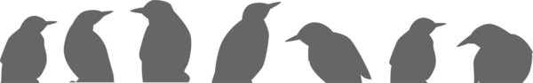 Vögel - 7 birds - Vogelsilhouette - Fensteraufkleber - Wandaufkleber
