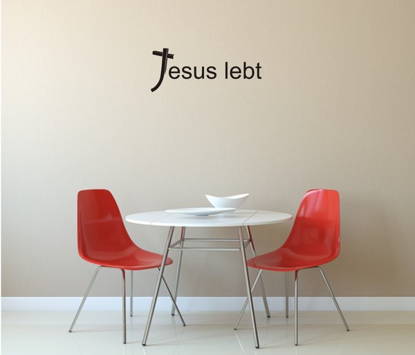 Jesus lebt - Jesus Christus - Wandtattoo