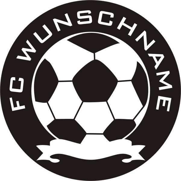 FC Wunschname - Fußballverein - Fußball - Wandtattoo