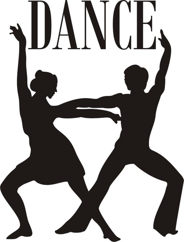 DANCE - Paar - Dancing - Tanzen - Wandtattoo