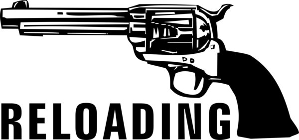 RELOADING - Colt - Revolver - Pistole - Wandtattoo