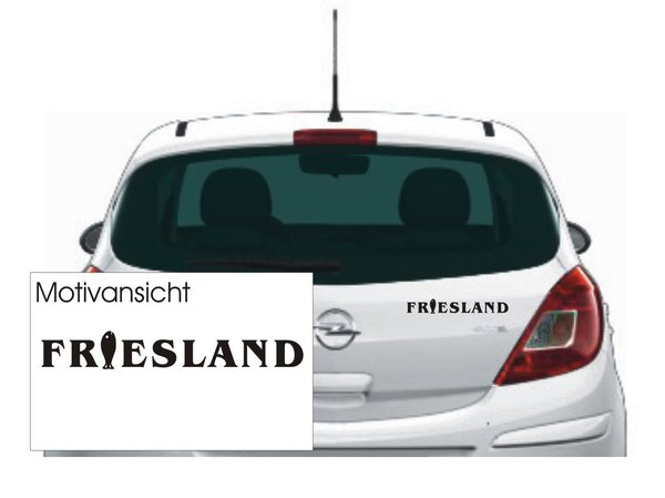 Friesland - Nordsee - Küste - Autoaufkleber