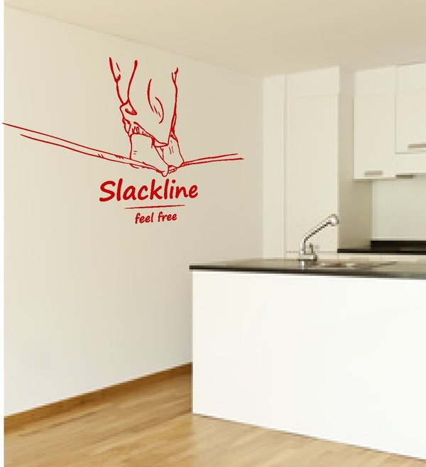 'slackline' – slacken - slacklining