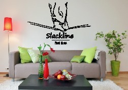 'slackline' – slacken - slacklining