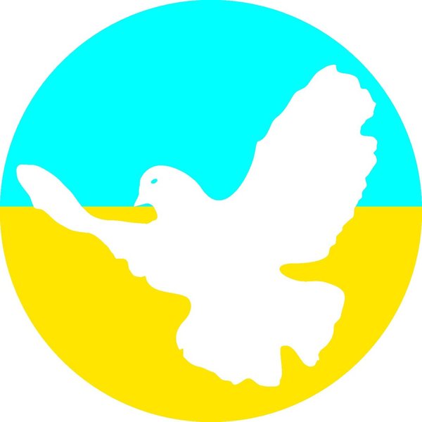 Ukraine Friedensaufkleber, Ukraine Antikriegs-Aufkleber, KFZ-Aufkleber