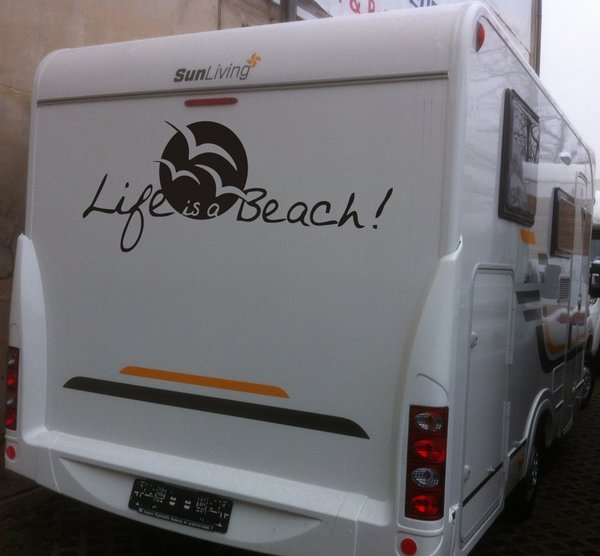 'Life is a Beach' Kfz-Aufkleber