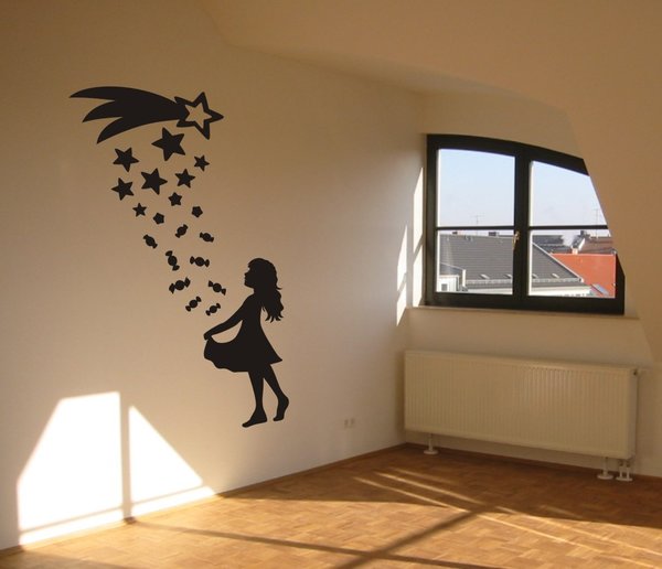 Sternentaler - Sterne - Märchen - Kinderzimmer - Dekoration - Wandtattoo